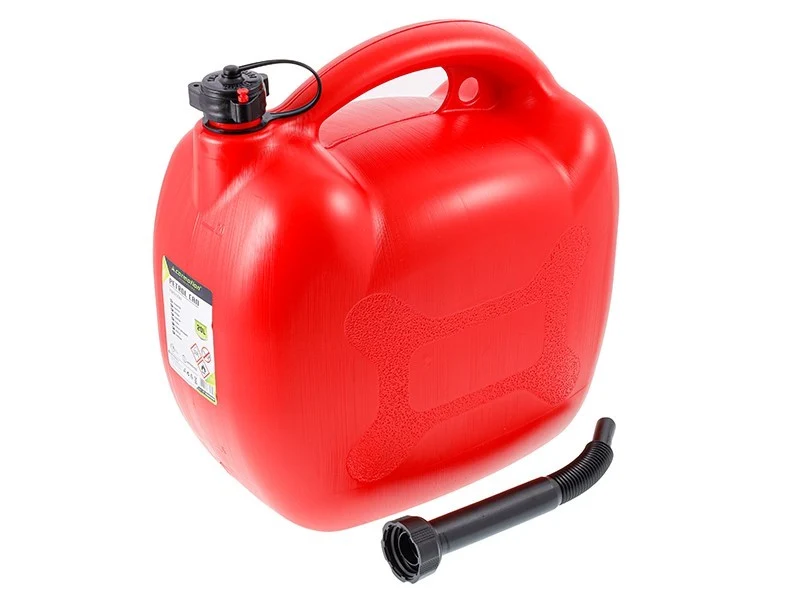 Kanister za gorivo, plastika, 20 L, ovalni, crveni