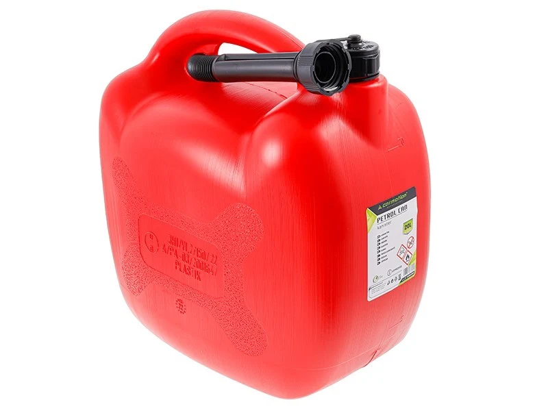 Kanister za gorivo, plastika, 20 L, ovalni, crveni