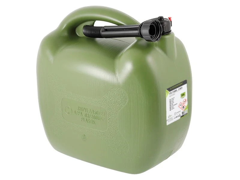 Kanister za gorivo, plastika, 20 L, ovalni, khaki