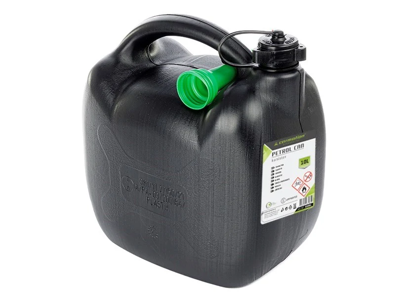 Kanta za gorivo, plastična, 10 L, ovalna, crna