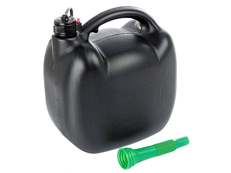 Kanta za gorivo, plastična, 10 L, ovalna, crna