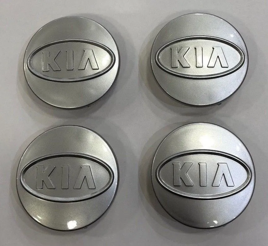 KIA čepovi za felge SREBRENI - 58mm (4 kom)