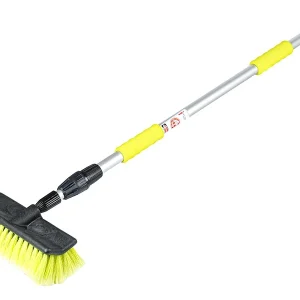 25 cm / 10" kosa četka s protokom vode s teleskopskom drškom 110 - 170 cm i ventilom
