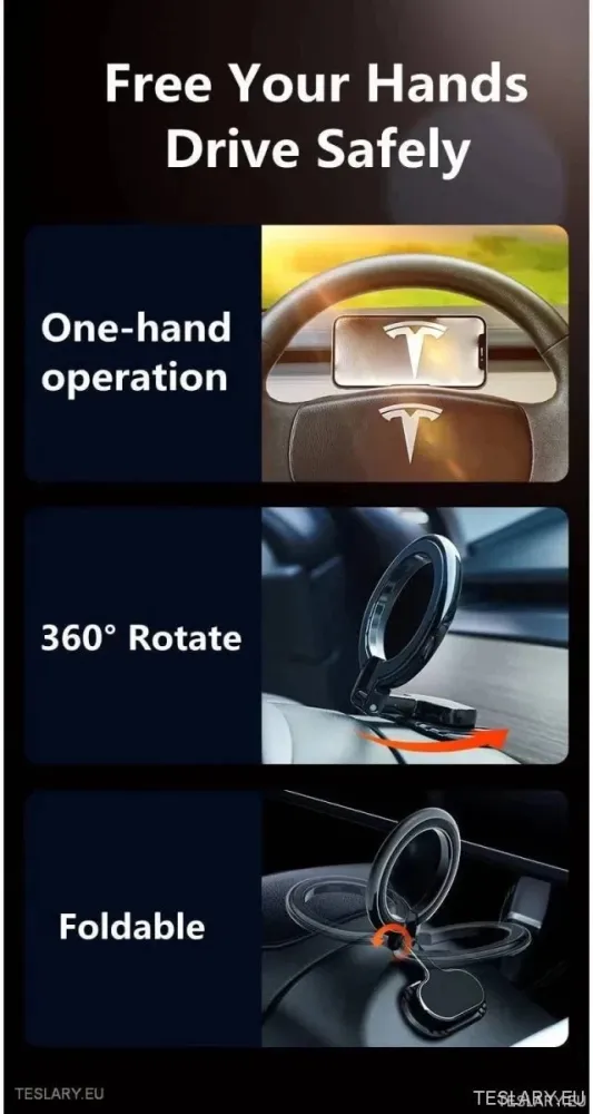 Magnetski držč telefona za Tesla modele Y & 3