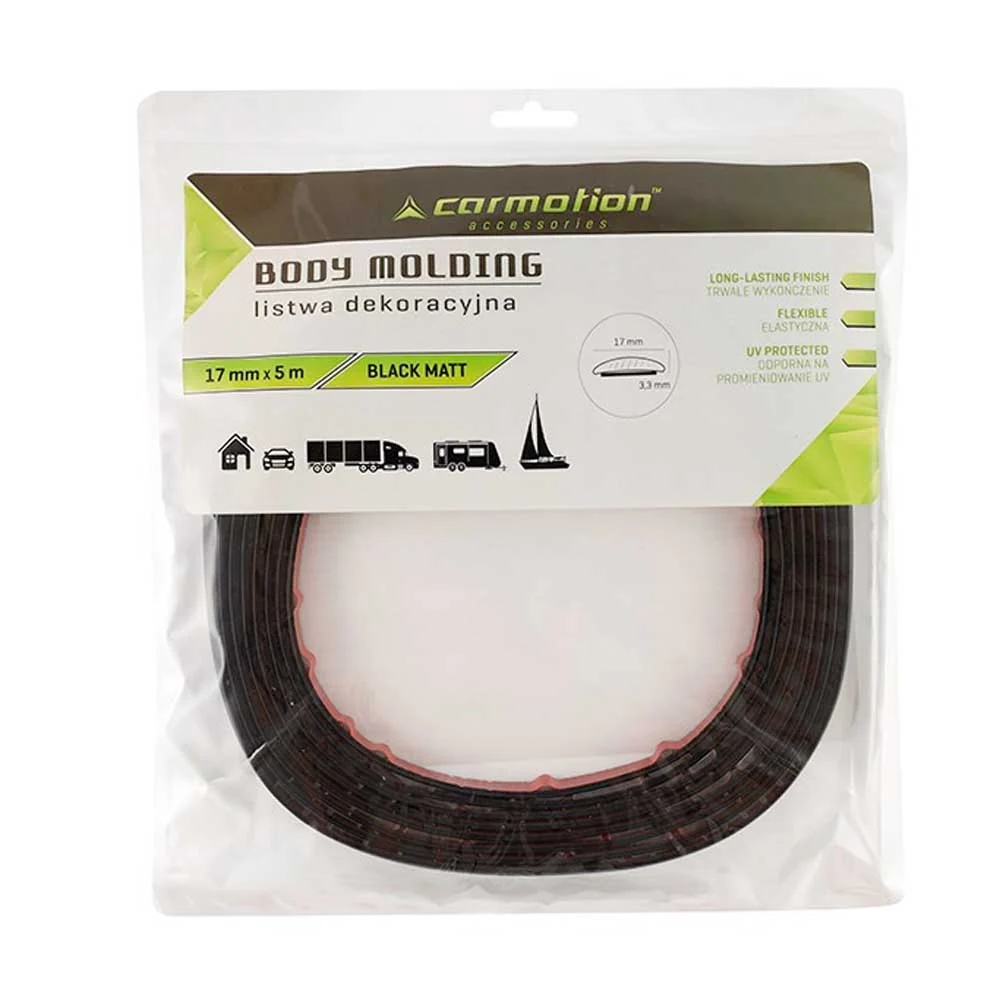 Mat crna ukrasna traka – 17 mm x 5 m