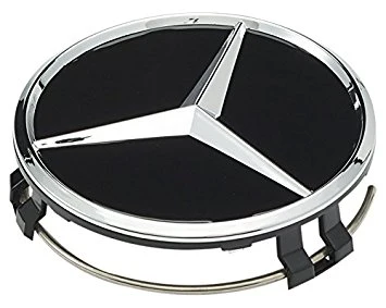 Mercedes čepovi 75mm za alu felge - Sjajno Crni (Set 4kom)