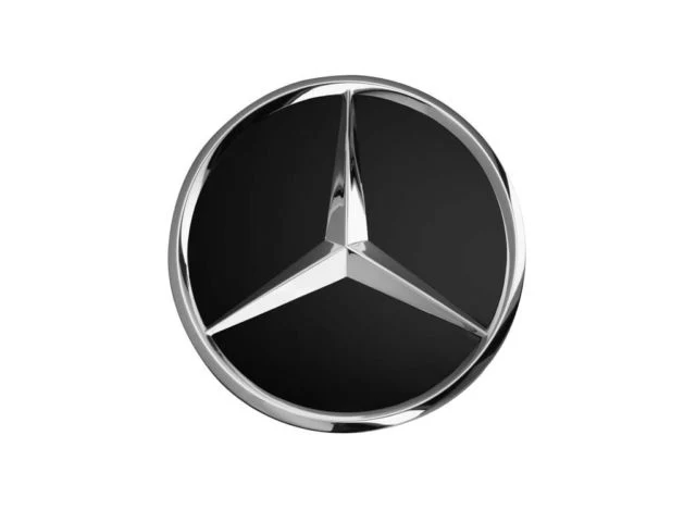 Mercedes čepovi 75mm za alu felge - Sjajno Crni (Set 4kom)