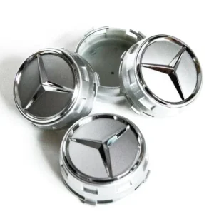 Mercedes POVIŠENI čepovi 75mm - SREBRENI (Set 4kom)