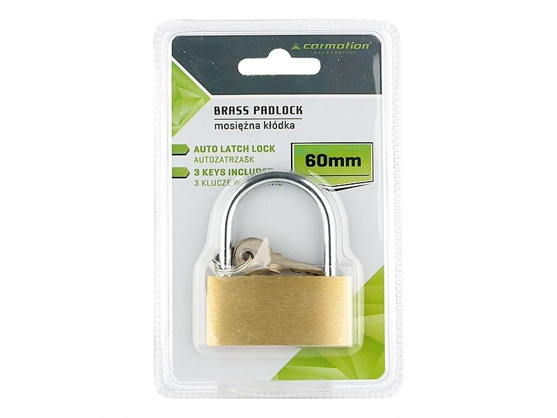 Mesingani lokot s 3 ključ, 60 mm