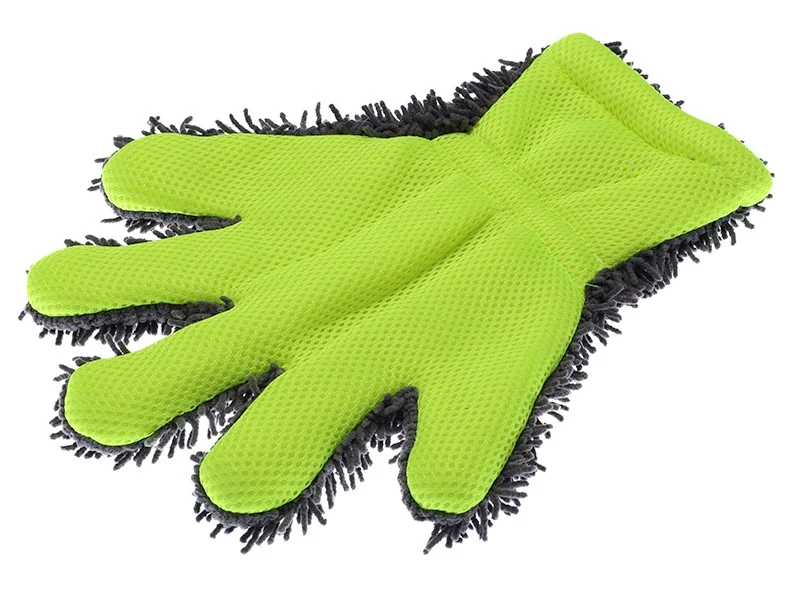 Mikrovlaknena chenille rukavica s prstima + mrežasta rukavica