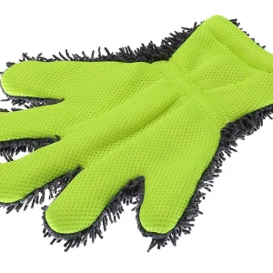 Mikrovlaknena chenille rukavica s prstima + mrežasta rukavica