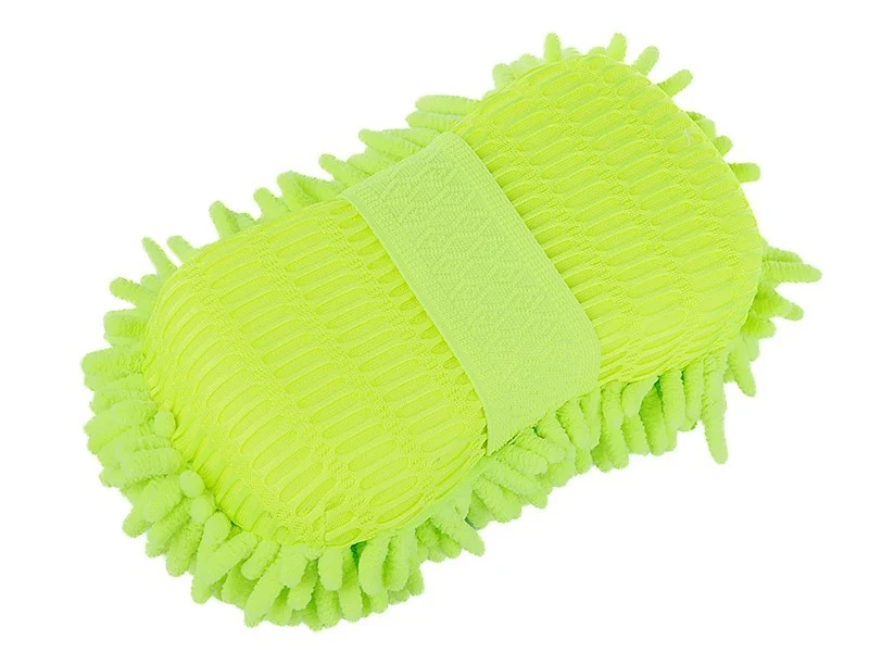Mikrovlaknena chenille spužva + mrežica s elastičnom trakom, 23x11x5.5 cm