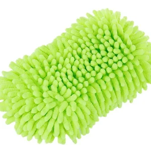 Mikrovlaknena chenille spužva + mrežica s elastičnom trakom, 23x11x5.5 cm