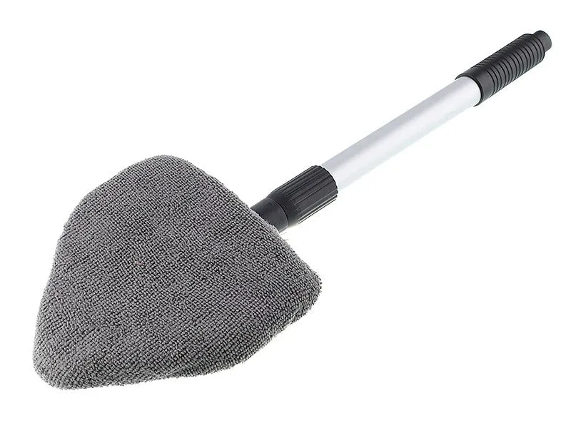 Mikrovlakneni čistač stakla, trokutastog oblika, aluminijska teleskopska drška 38 - 52 cm