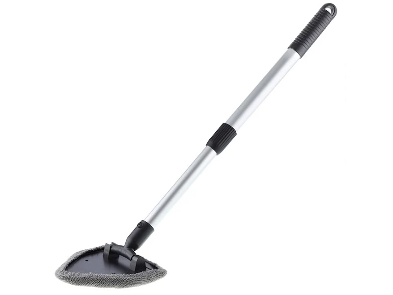 Mikrovlakneni čistač stakla, trokutastog oblika, aluminijska teleskopska drška 38 - 52 cm