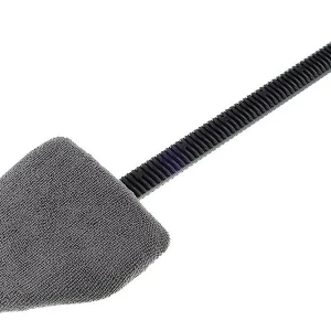 Mikrovlakneni čistač stakla, trokutastog oblika, s drškom od 38 cm