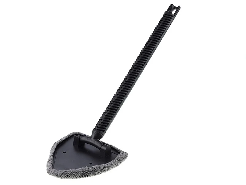 Mikrovlakneni čistač stakla, trokutastog oblika, s drškom od 38 cm