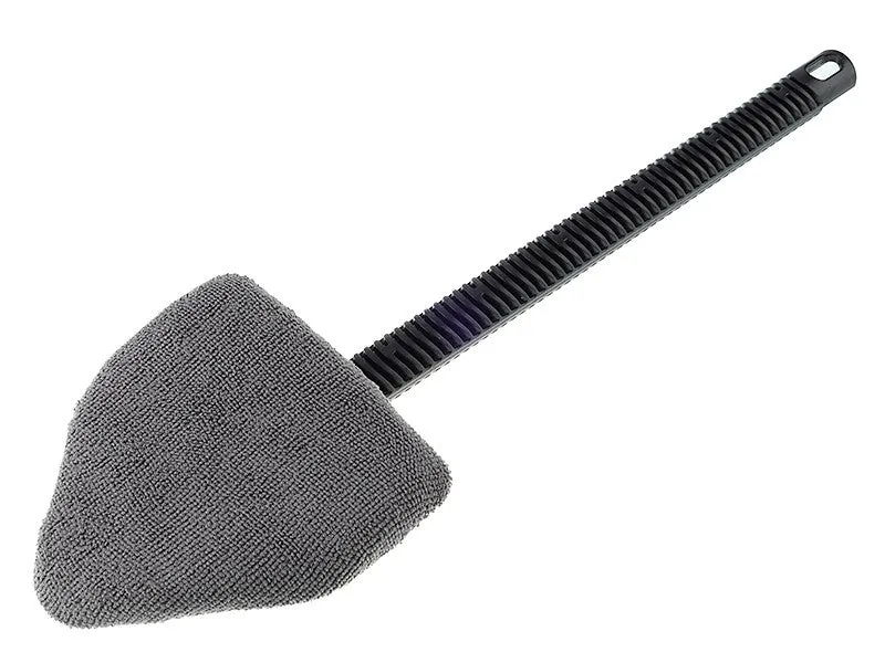 Mikrovlakneni čistač stakla, trokutastog oblika, s drškom od 38 cm
