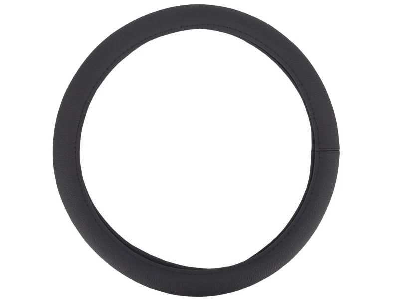Navlaka za volan "M" 37-39 cm, 1 kom, prava kož, crna