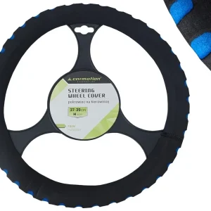 Navlaka za volan 37-39 cm "M" pjena, crna / plava