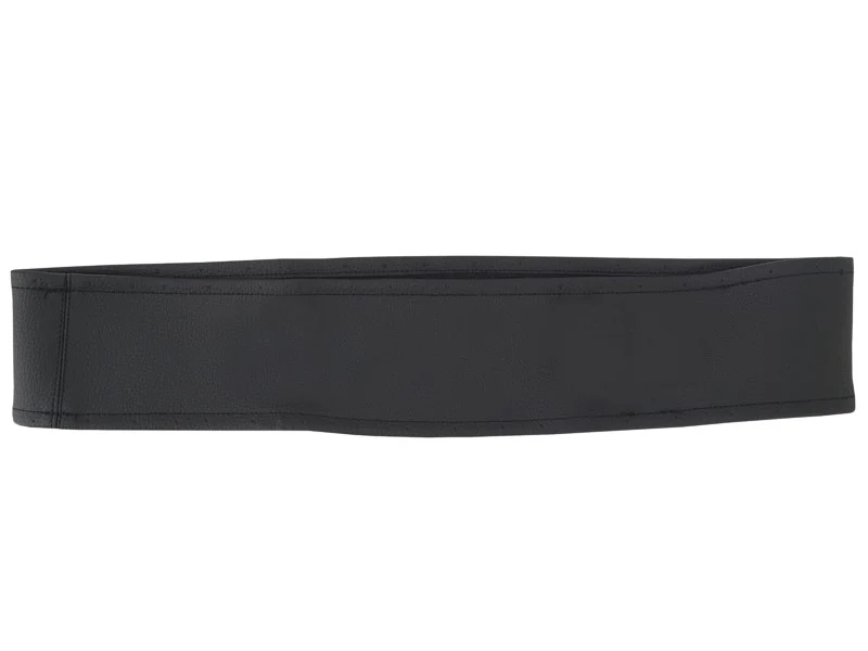 Navlaka za volan za šivanje 37-39 cm, 1 kom, prirodna kož, crna