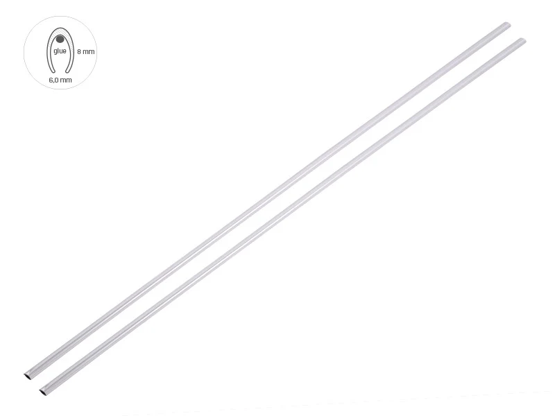 Odbojnici ruba vrata, 65 cm, krom, 2 kom
