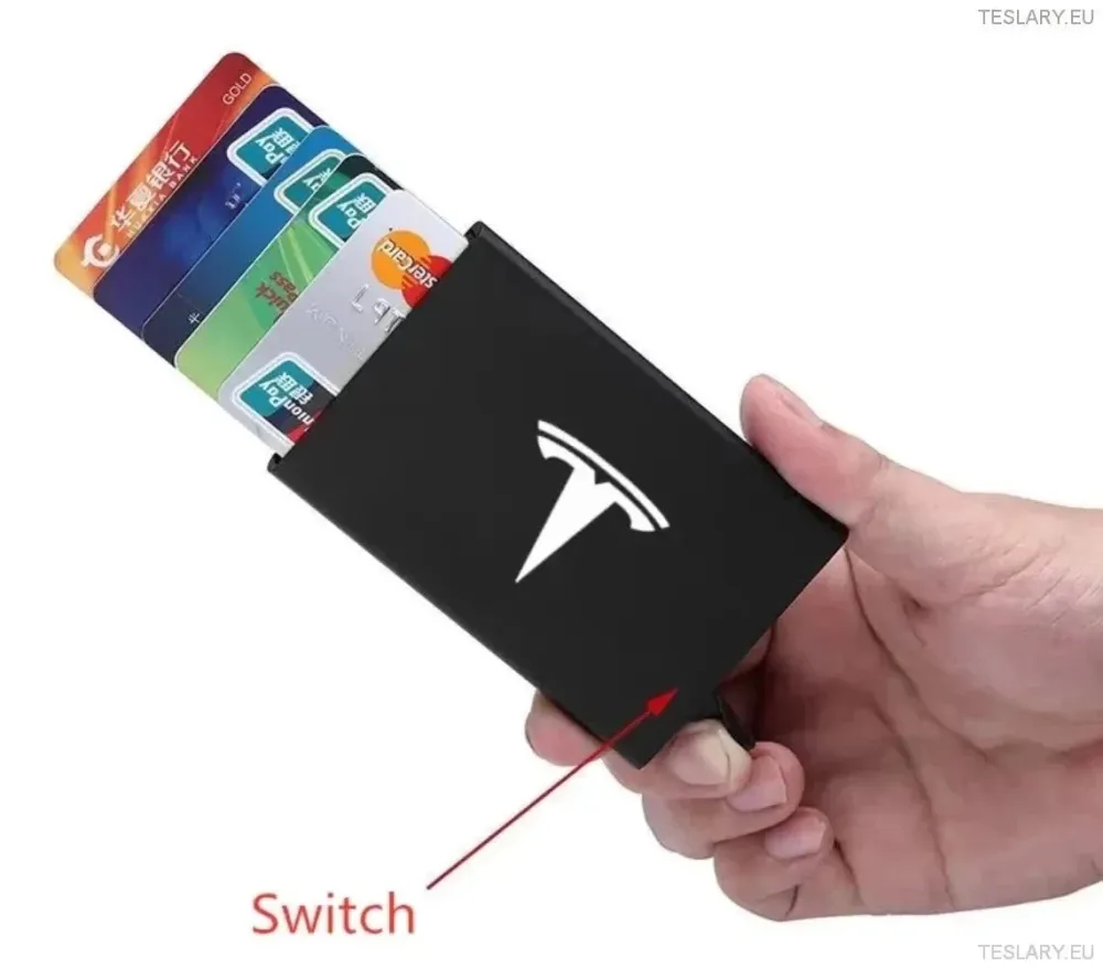 Pametna ID kartica RFID novčanik za bankovne kartice ili Tesla tipka s Teslinom logotipom