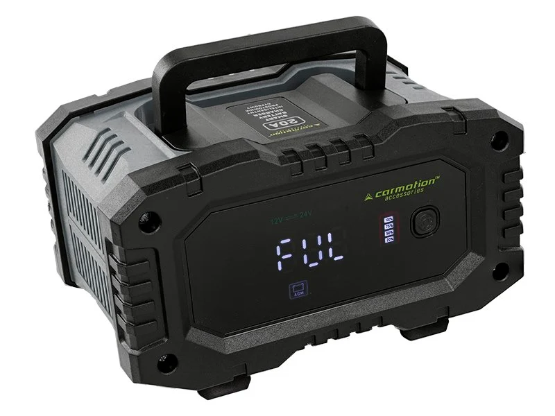 Pametni digitalni punjač za akumulatore 12V 20A 6 - 300 Ah, 24V 10A, 6 - 150 Ah