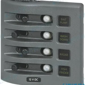 PANEL WD 12VDC CLB 4 POS GRAY