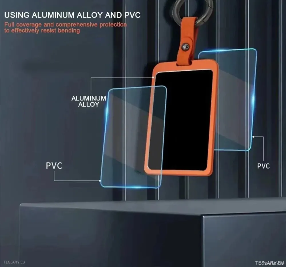 Poklopac ključ za aluminijsku leguru za Tesla 3/Y RFID ključne kartice