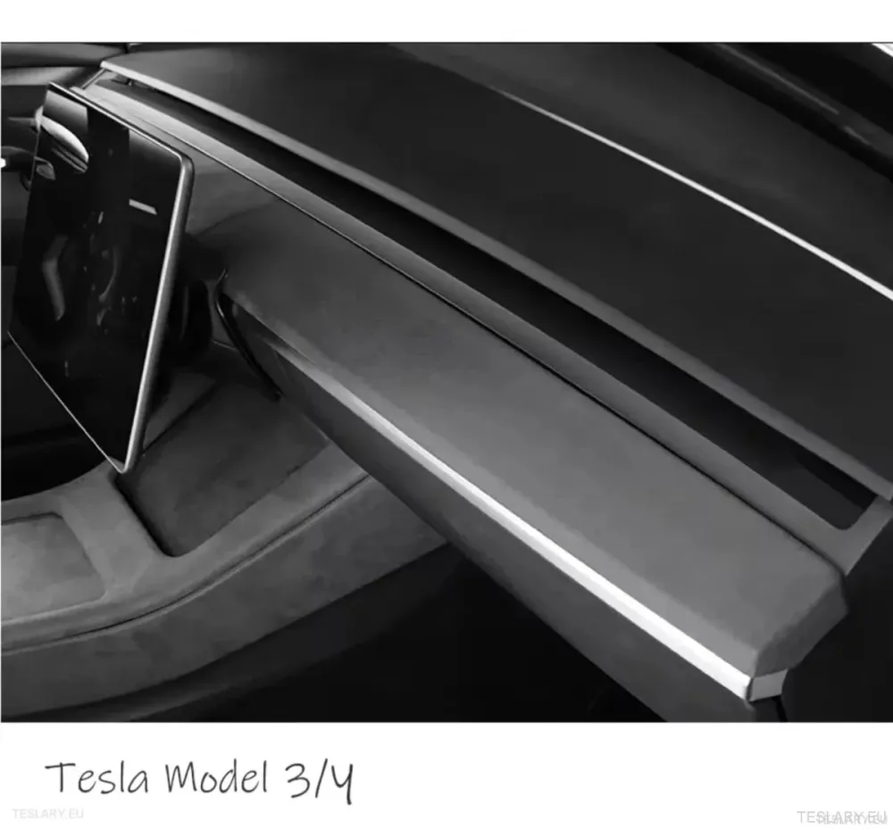 Poklopac nadzorne ploče od antilop s umetcima na vratima za Tesla 3/y