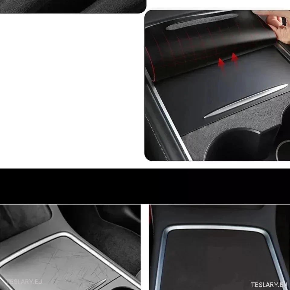 Poklopac središnje konzole Premium Suede za Tesla 3/Y