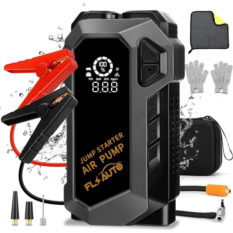 Prenosni Jump Starter i Kompresor za Auto - FLS Auto