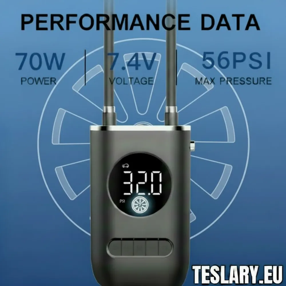 Prijenosni kompresor guma za pokretanje baterije za Tesla, BED, MG i ostali EVS