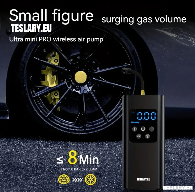 Prijenosni kompresor gume s napajanjem baterije za Tesla Model 3 Y S X - 4500mah