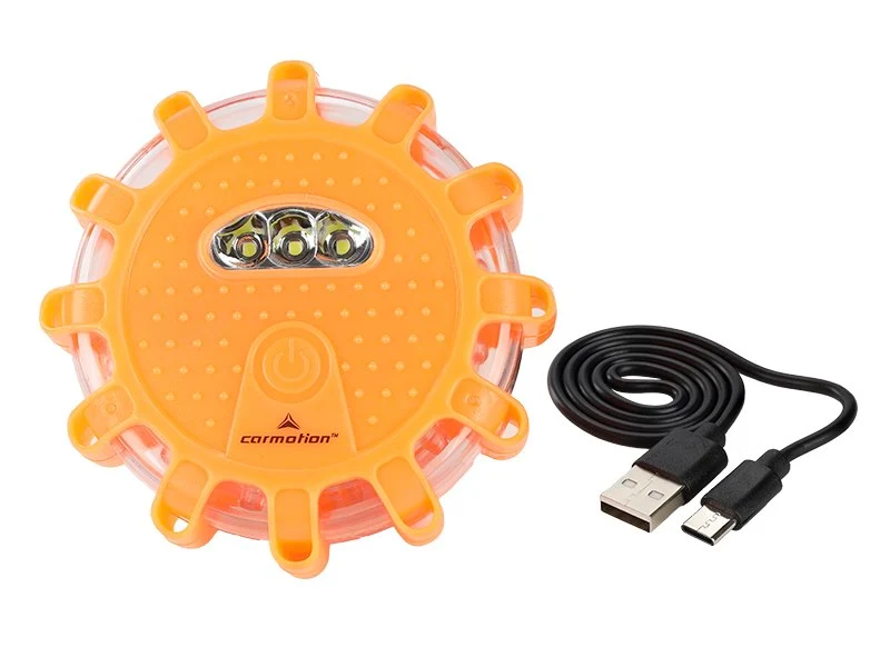 Punjiva signalna svjetiljka za nuždu 12 LED + 3 LED, + USB-C kabel