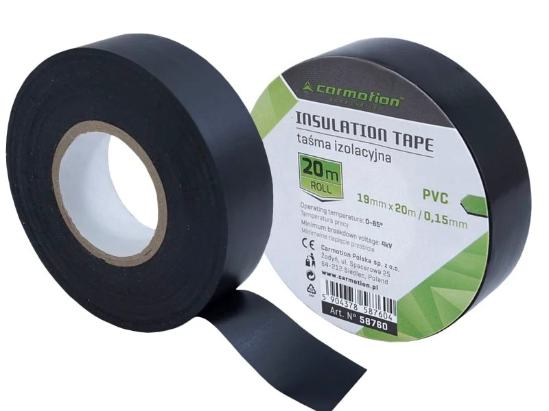 PVC izolacijska traka 0,15mm x 19 mm x 20m crna, 1 kom