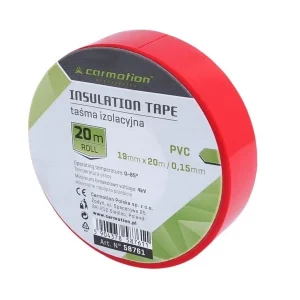 PVC izolacijska traka 0,15mm x 19 mm x 20m crvena, 1 kom