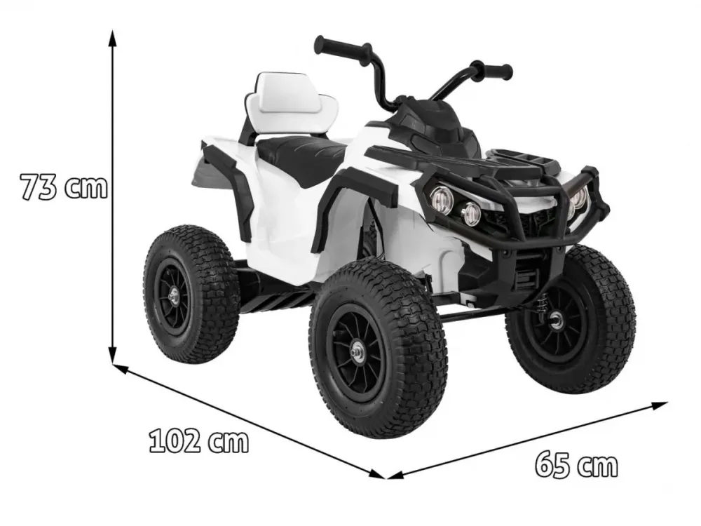 Quad na akumulator ATV Air - bijeli