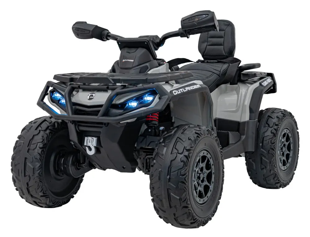 Quad na akumulator Can-Am Outlander ATV 4x4 200W - sivi
