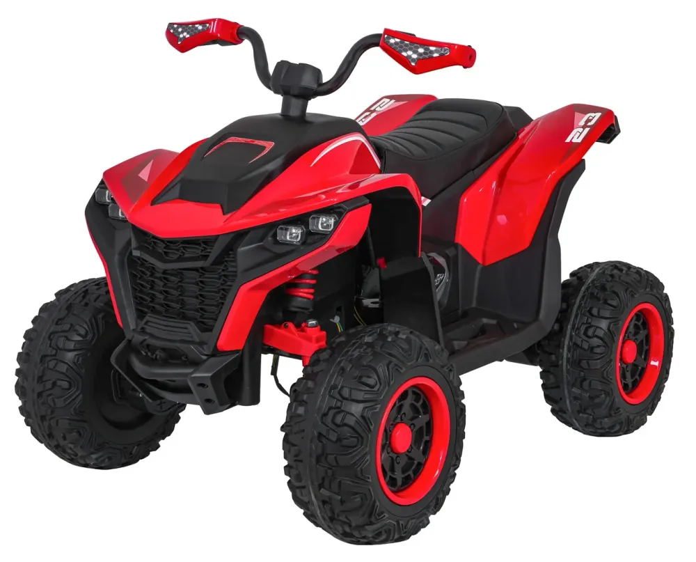 Quad na akumulator Fast Wheel 4x4 - crveni