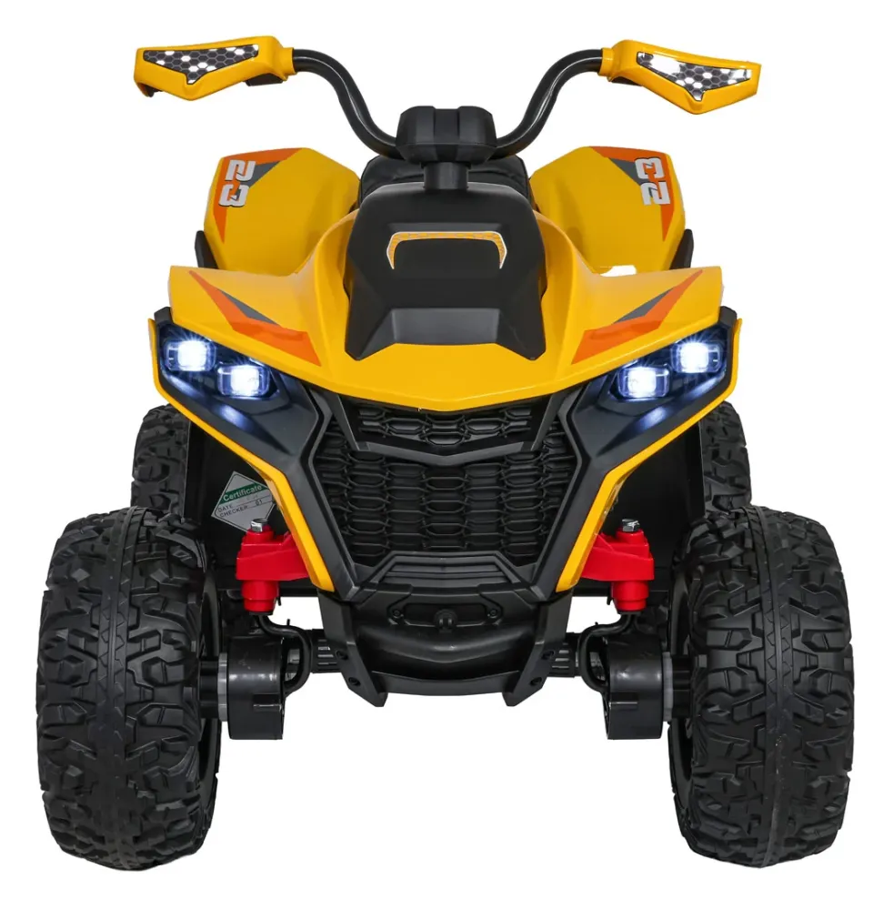 Quad na akumulator Fast Wheel 4x4 - žuti