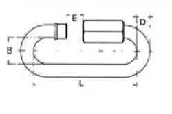 QUICK LINK AISI-316 6MM (PACK 20)