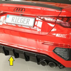 Rieger Difuzor Audi S3, A3 S-Line 8Y 2020+ - Visoki sjaj crni
