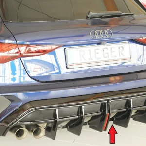 Rieger difuzor Audi S3, A3 S-Line 8Y 2024+ - visokosjajna crna