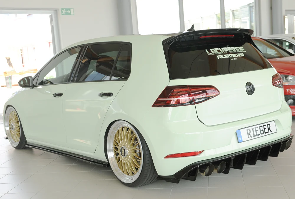 Rieger difuzor VW Golf MK7.5 R 2017+ - Visoki sjaj crna
