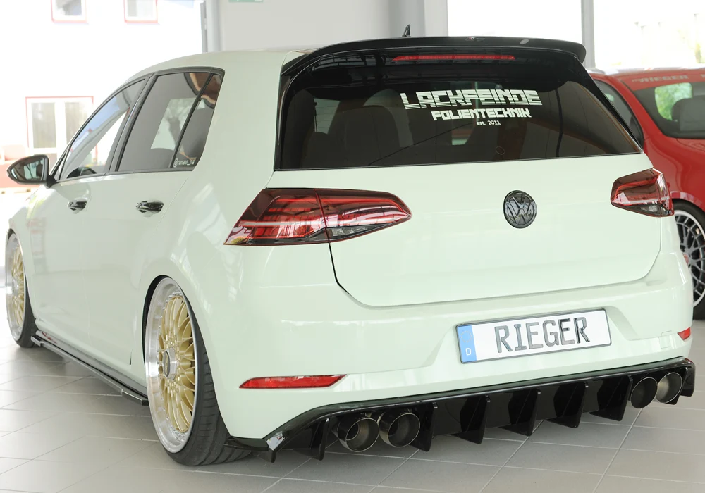 Rieger difuzor VW Golf MK7.5 R 2017+ - Visoki sjaj crna