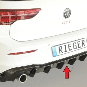 Rieger difuzor VW Golf MK8 GTI 2020+ - visokosjajna crna
