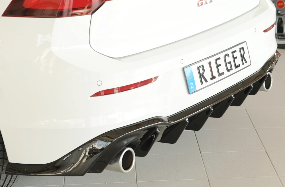 Rieger difuzor VW Golf MK8 GTI 2020+ - visokosjajna crna