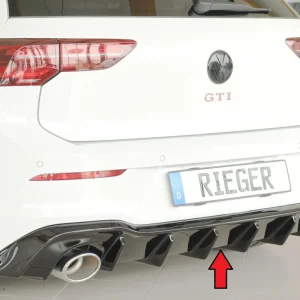 Rieger difuzor VW Golf MK8 GTI Clubsport 2020+ - Visoki sjaj crni